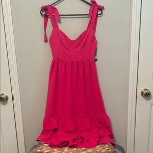 Women’s Sofia by Sofia Vergara Vibrant Pink Ruffle Mini Dress